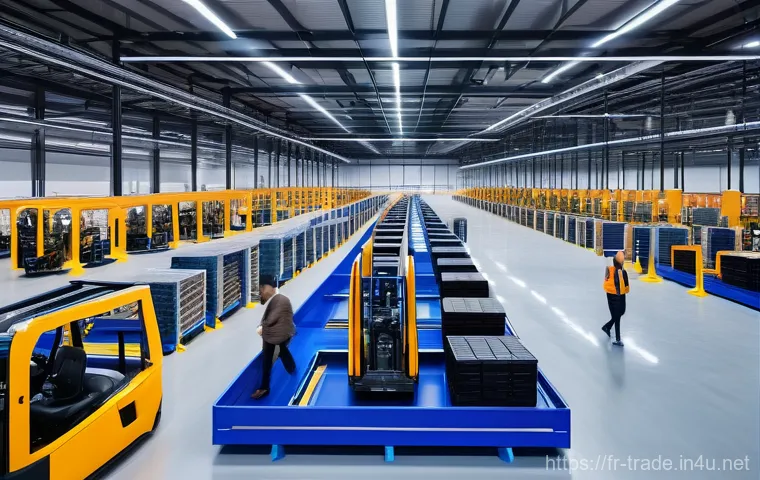 국제무역사의 미래 전망 - **Prompt: AI-Powered Global Supply Chain Optimization in France**
    "A sophisticated, high-angle s...