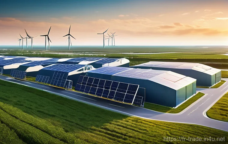 무역 실무의 최신 사례 분석 - **Sustainable and Resilient Global Supply Chain:**
"A visually rich and futuristic illustration ...