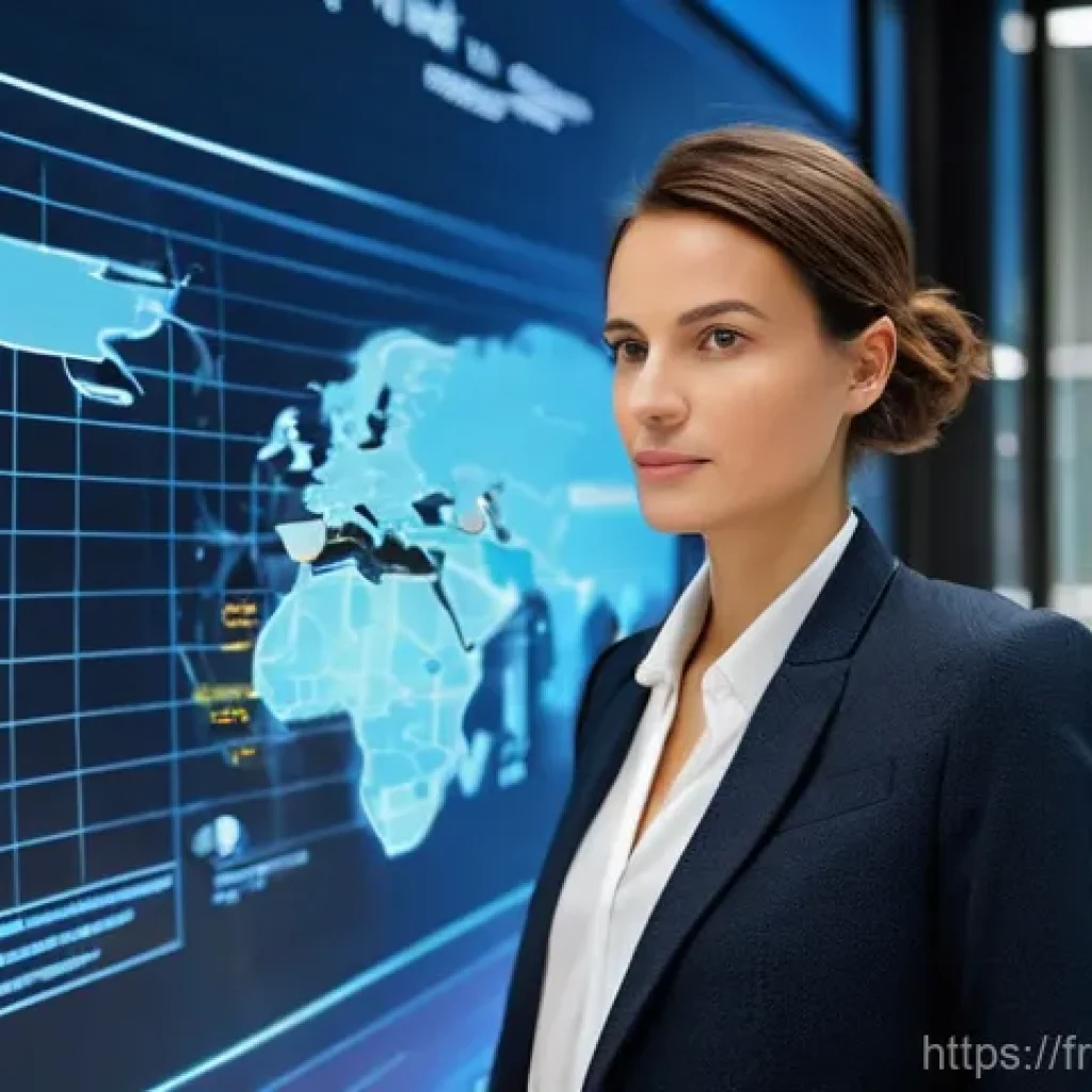 무역 실무자가 활용할 수 있는 유용한 웹사이트 - Customs and Compliance Navigator**
    A sophisticated, high-definition photograph of a confident Fr...